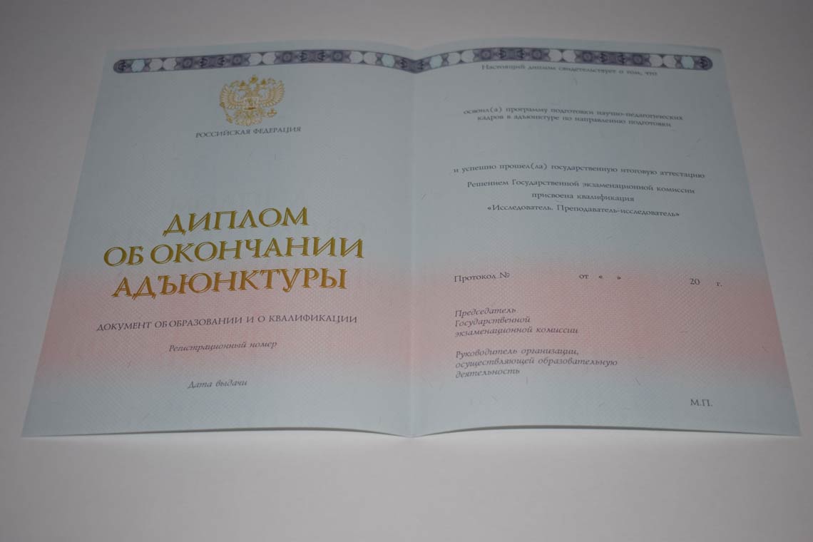 Диплом Адъюнктуры 2014-2025 в Туле