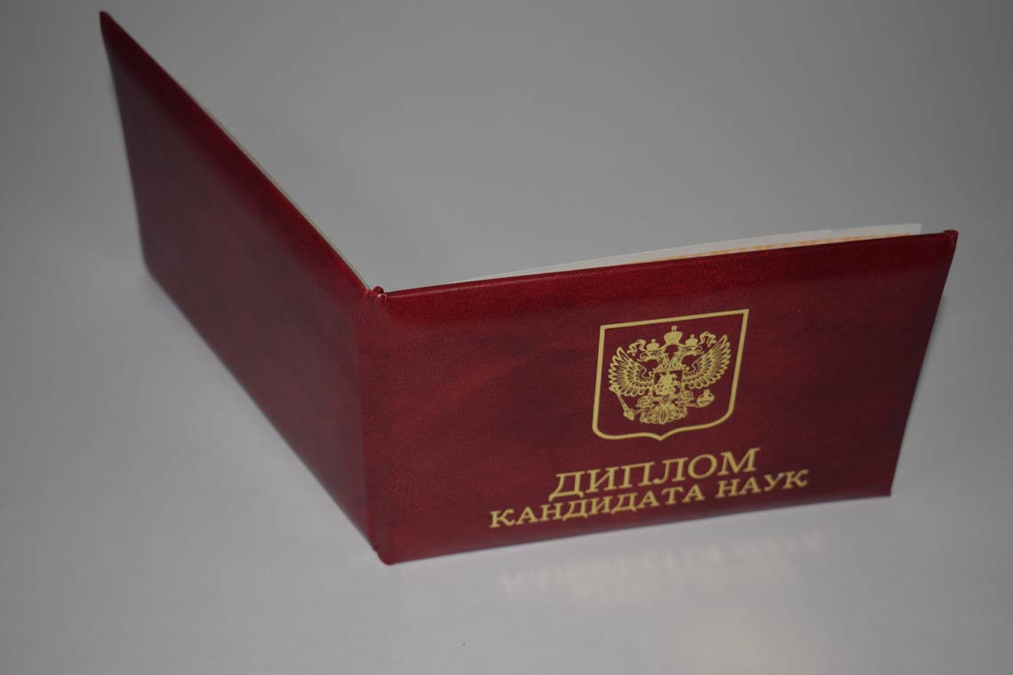 Диплом Кандидата Наук 2017-2025 в Туле корка